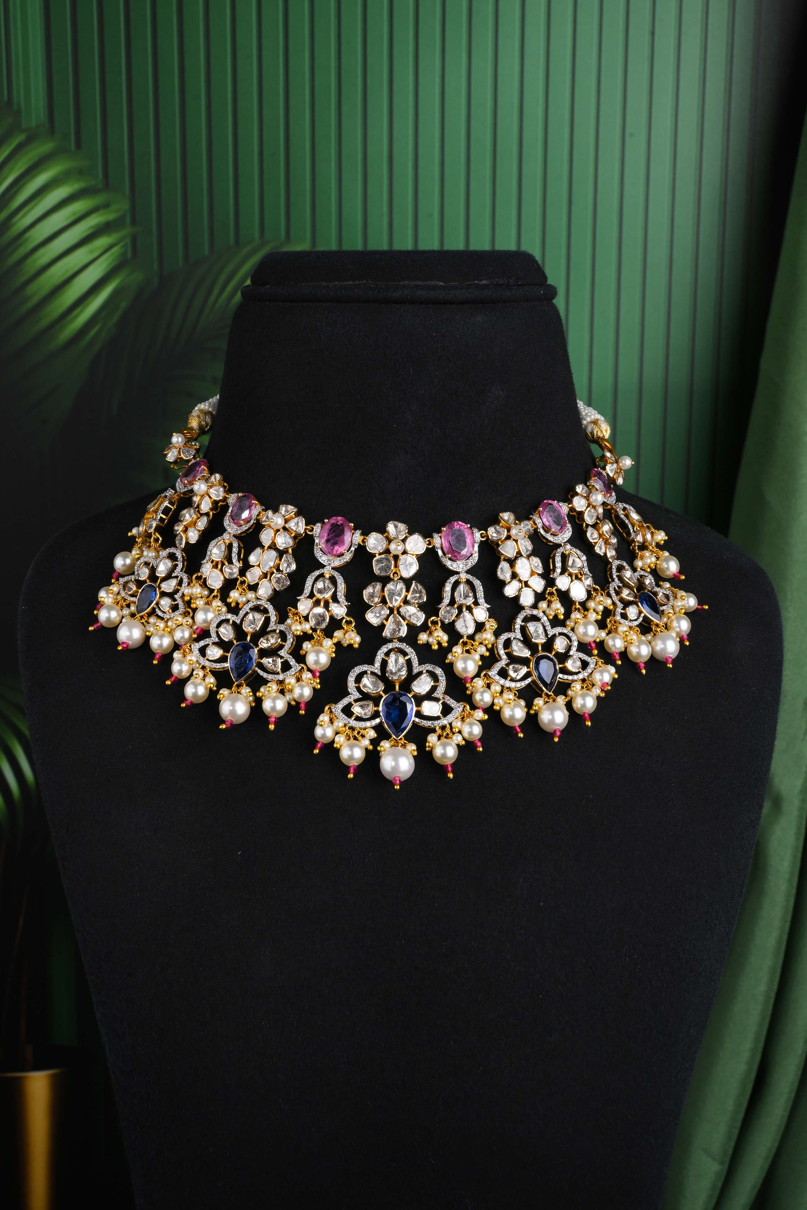 Brinda Gold and Diamonds - Polki Diamond Necklace